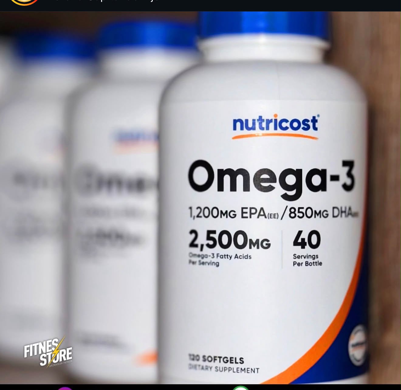Nutricost Omega-3 (2,500 mg)